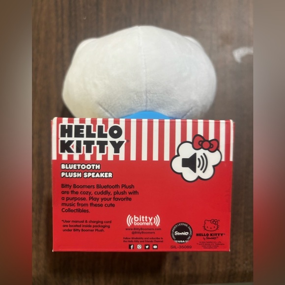BITTY BOOMERS Hello Kitty Plush Bluetooth Speaker. New in box - Picture 5 of 6